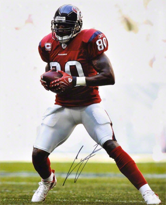 Andre Johnson Autographed 16x20 Photograph  Details: Houston Texans, Ball In Both Hands