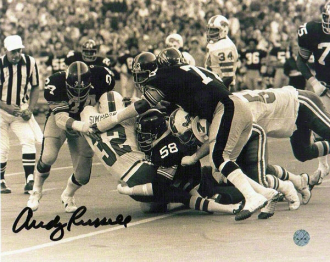 Andy Russell Pittsburgh Steelers Autographed 8x10 Photograph