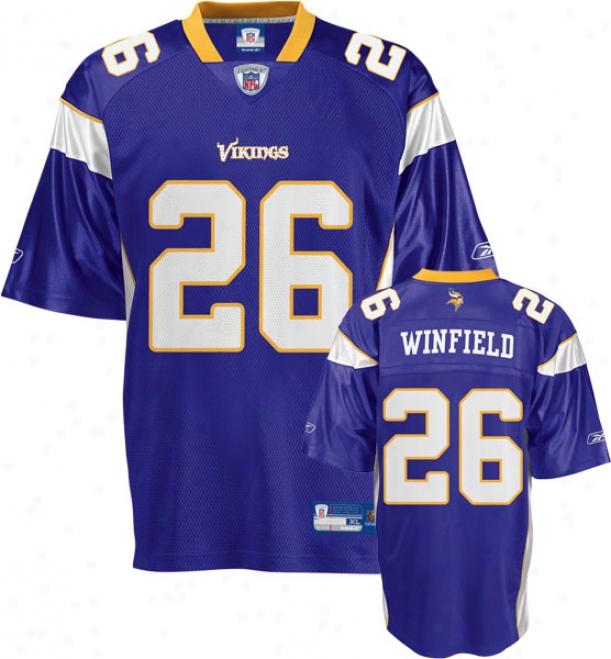 Antoine Winfield Jersey: Reebo kPurple Replica #26 Minnesota Vikings Jersey