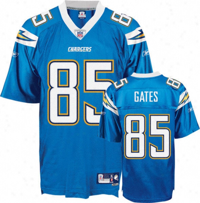 Antonio Gates Blue Reebok Nfl Powder Premier San Diego Chargers Youth Jersey