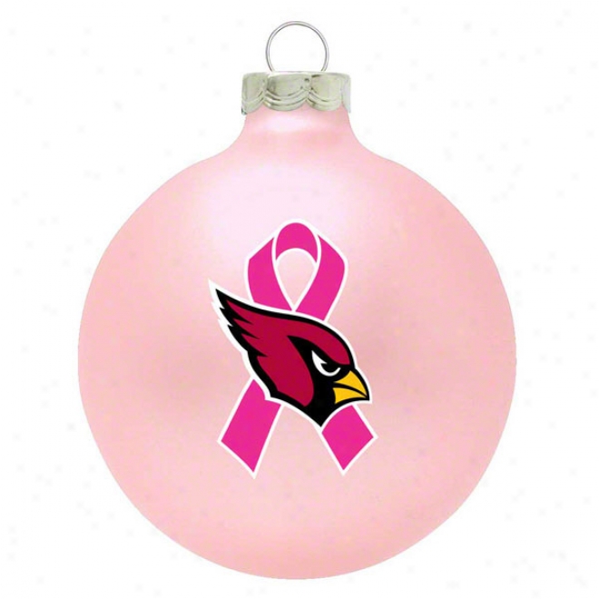 Arizona Cardinals Breast Cancer Awareness Pink Ornament