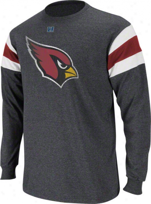 Arizona Cardinals Charcoal End Of De~ate Iii Long Sleeve Jrrsey Shirt