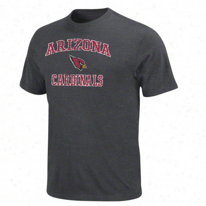 Arizona Cardinals Charcoal Heart And Soul Ii T-shirt