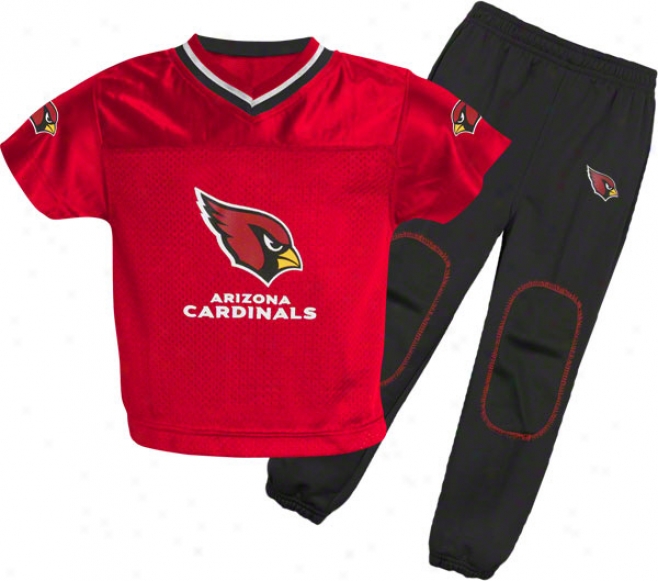 Arizona Cardinals Babe Football Jersey And Pant Set