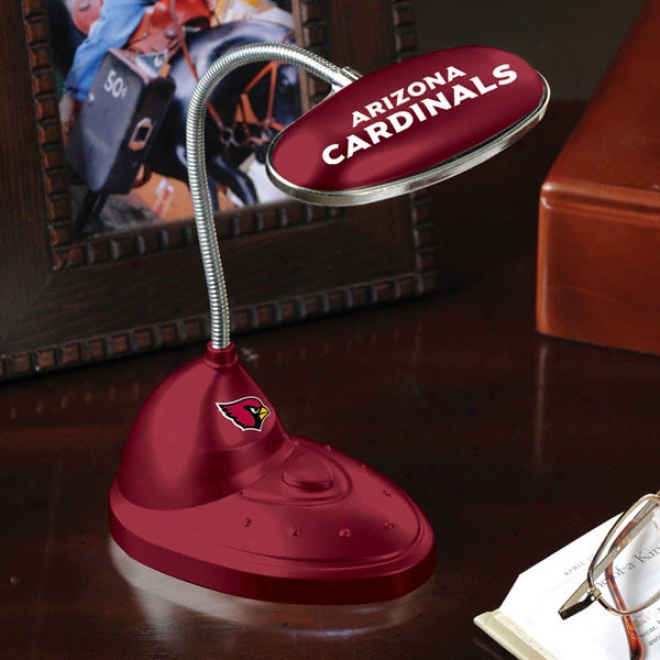 Arizona Cardinals Led Desk Lampp