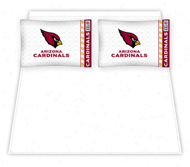 Arizona Cardinals Micro Fiber Queen Sheet Stud