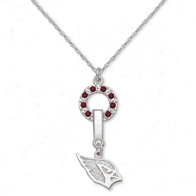 Arizona Cardinals Mvp Crystal Necklace