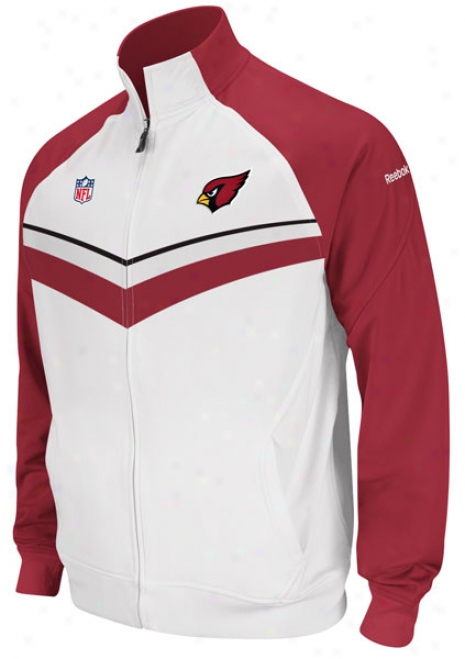 Arizona Cardinals White Full-zip 2011 Sideline Player Travel Jacket