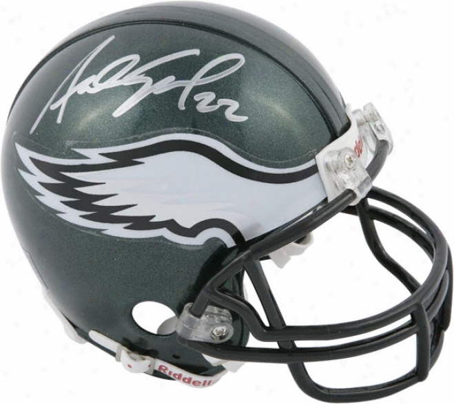 Asante Samuell Philadelphia Eagles Autographed Mini Helmet