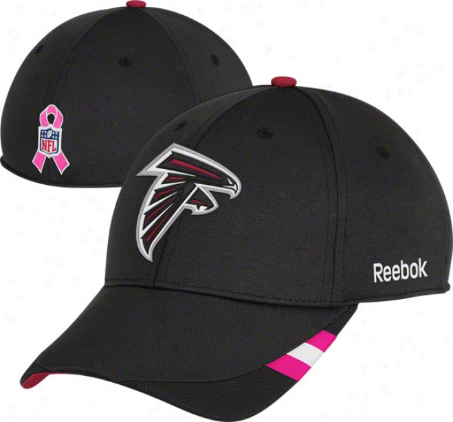 Atlanta Falcons 2011 Breast Cancer Awareness Coaches Sideline Structured Flex Hat