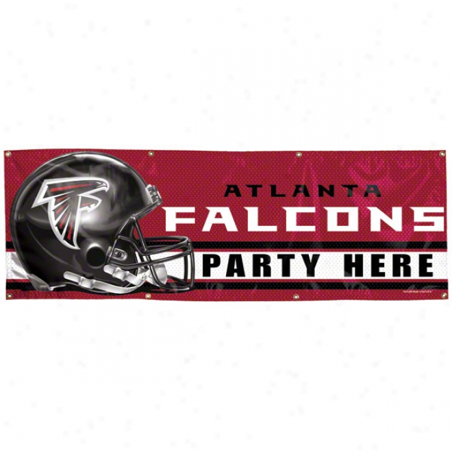 Atlanta Falcons 2x6 Vinyl Banner