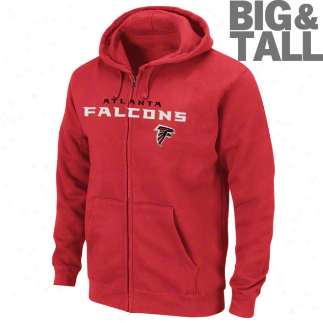 Atlanta Falcons Big & Tall Classic Heavyweight Ii Full-zip Hooded Sweatsirt