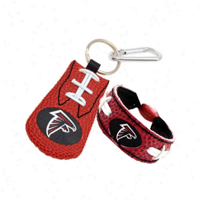 Atlamta Falcons Bracelet & Keychain Set