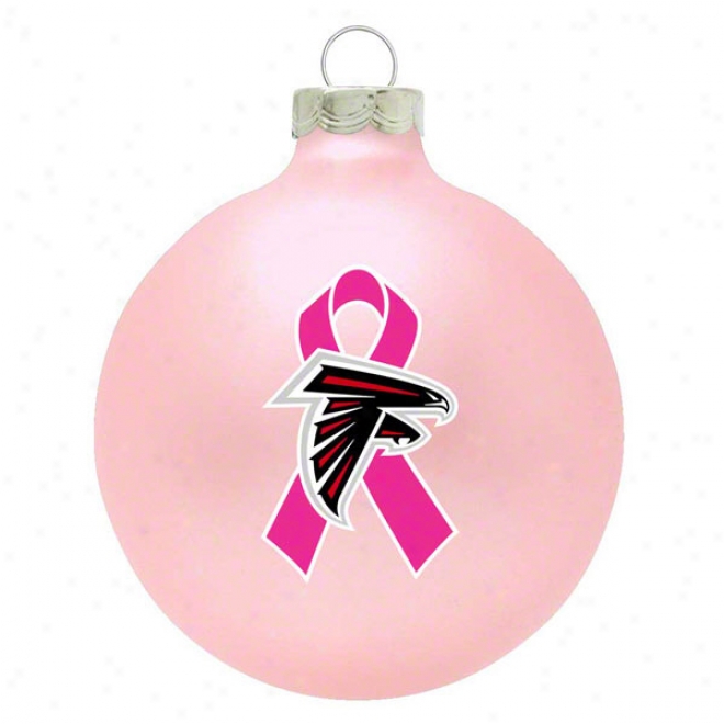 Atlanta Falcons Breast Cancer Awareness Pink Ornament