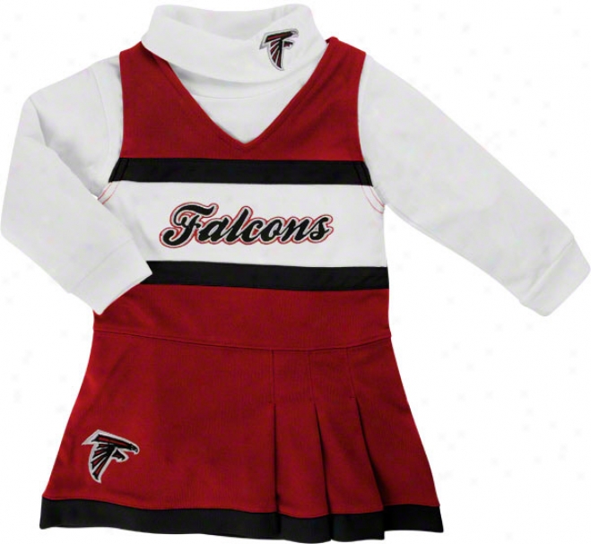 Atlanta Falcons Girl's 4-6 Jumper And Turtleneck Set