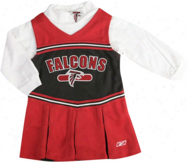 Atlanta Falcons Girls 4-6x Lengthy Sleeve Cheerleader Jumper