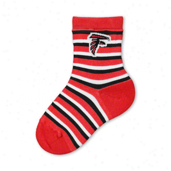 Atlanta Falcons Infant Black Nfl Stripe Socks