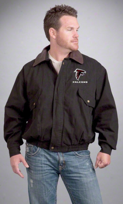 Atlanta Falcons Jacket: Black Reebok Navigator Jacket