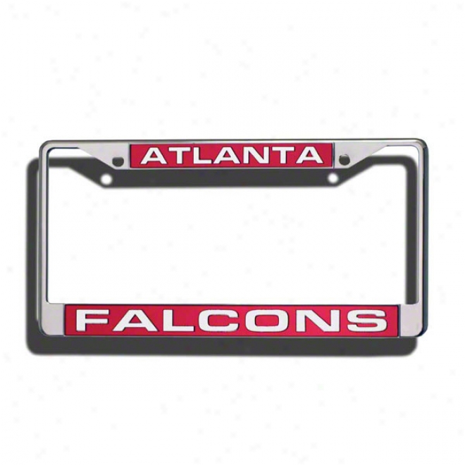 Atlanta Falcons aLser Chrome License Plate Frame