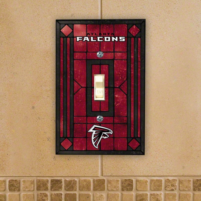 Atlanta Fallcons Light Switch Cover: Single Glass