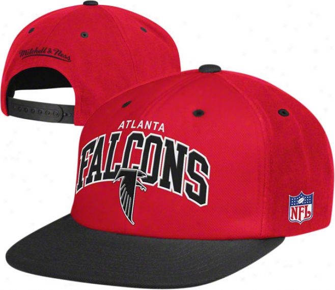 Atlanta Falcons Mitchell & Ness Throwback Arch W/logo Snapback Hat