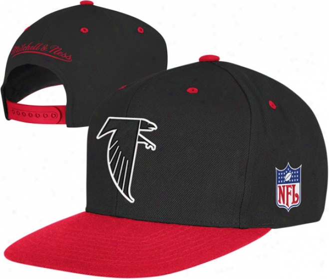 Atlanta Falcons Mitchell & Ness Throwback Standard 2 Tone Adjustable Snapback Hat