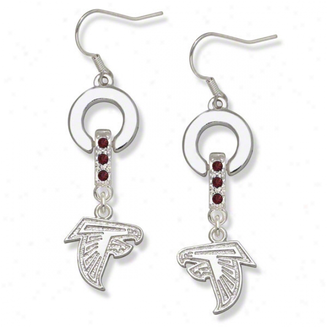 Atlanta Falcons Mvp Crystal Earrings