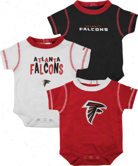 Atlanta Falcons Newborn 3-piece Creeper Set