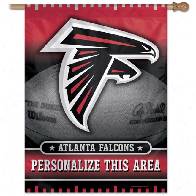 Atlanta Falcons Personalized Vertical Flag: 27x37 Banner