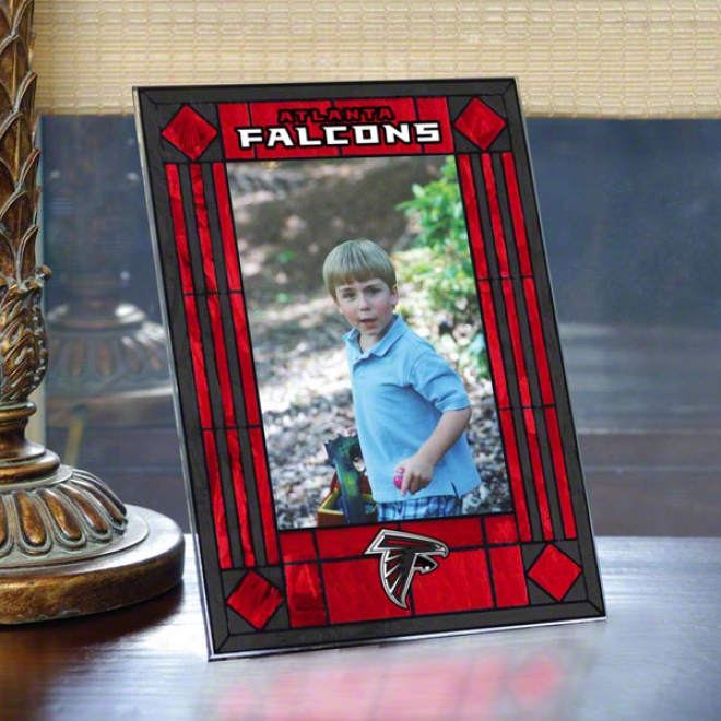 Atlanta Falcons Picture Frame: Vertical Glass Frame