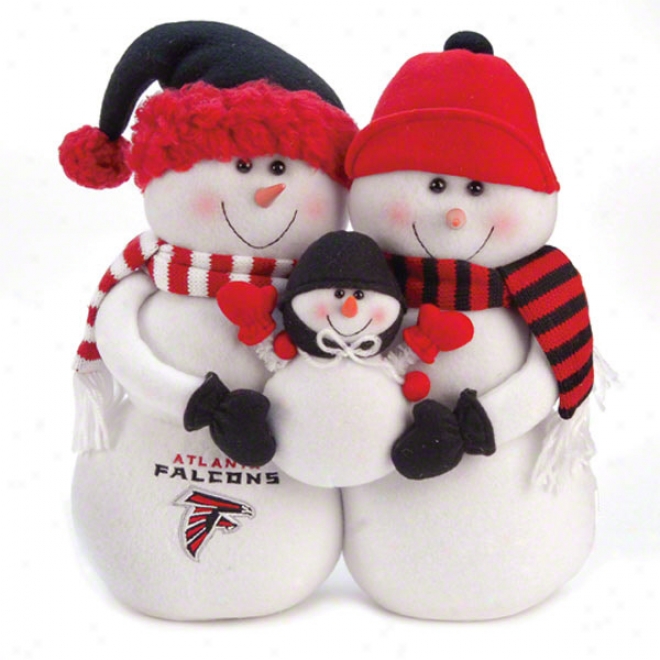 Atlanta Falcons Plush Snowman Family