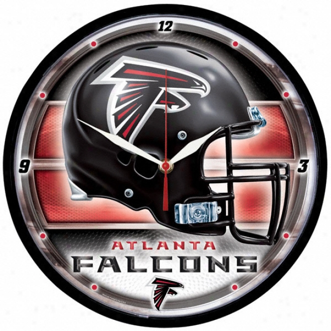 Atlanta Falcons Round Clock