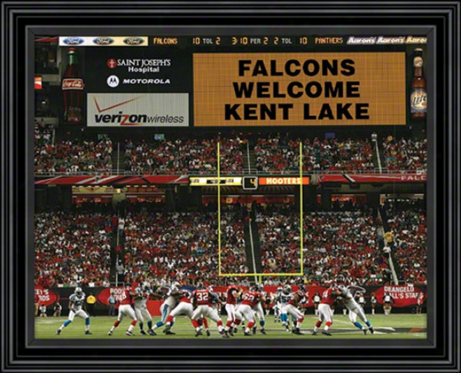 Atlanta Falcons Scoreboard Memories Customized 11x14 Black Framed Photograph