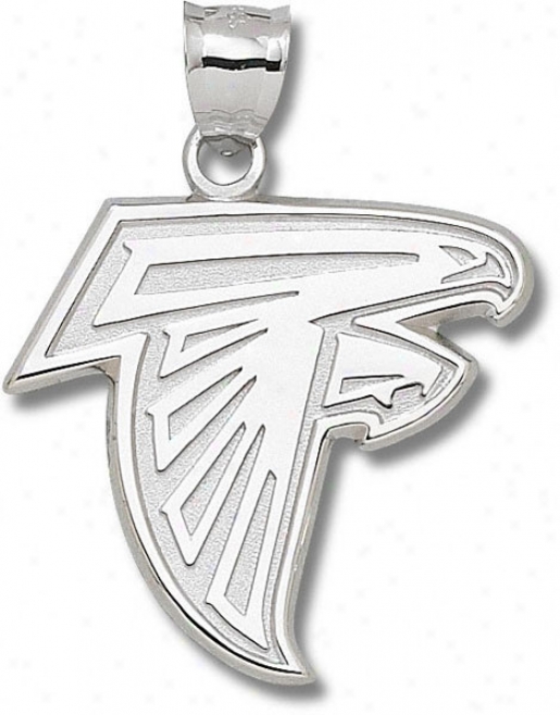 Atlanta Falcond Sterling Silver Falcon Logo Giant Pendant