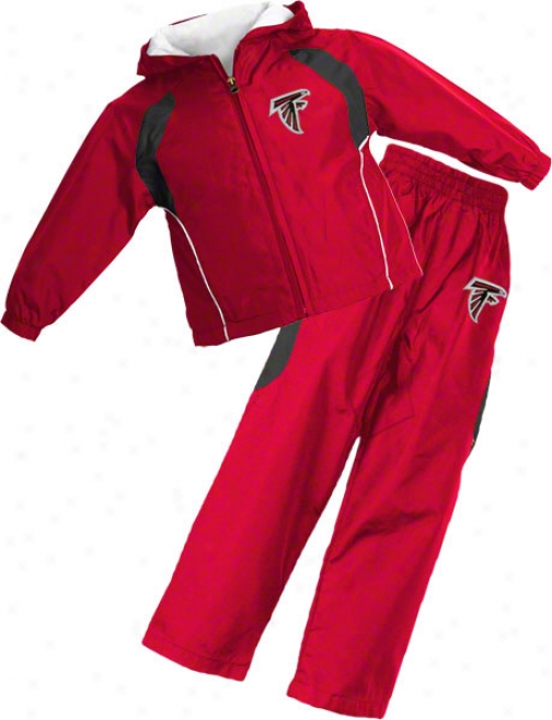 Atlanta Falcons Toddler Full-zip Hooded Jacket And Pant Set