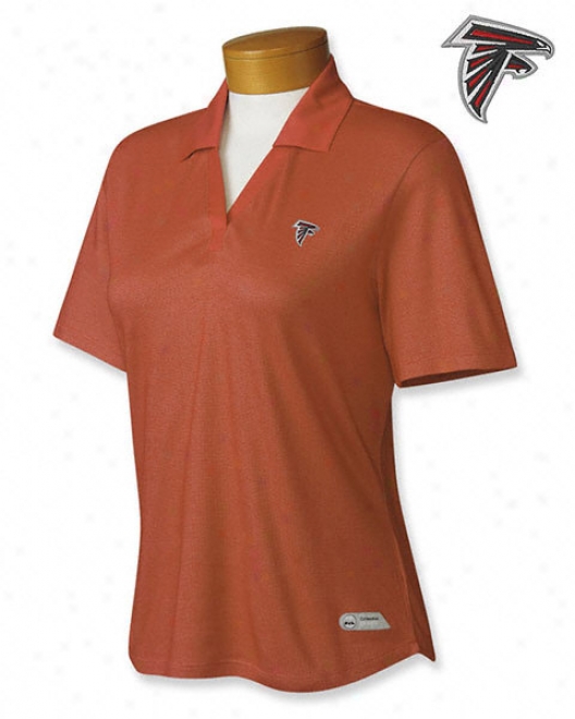 Atlanta Falcons Women's Cb Drytech Birdseye Polo