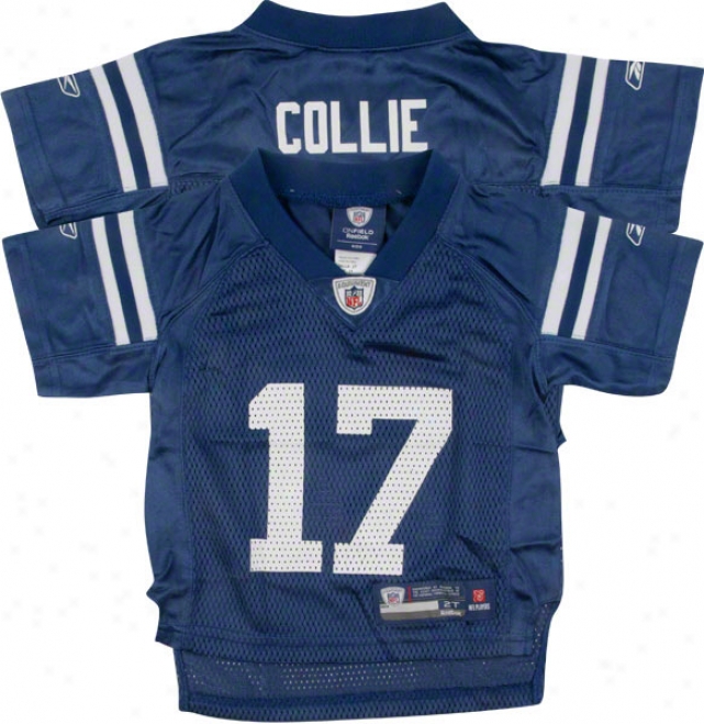 Austin Collie Blue Reebok Nfl Replica Indianapolis Colts Infant Jersey