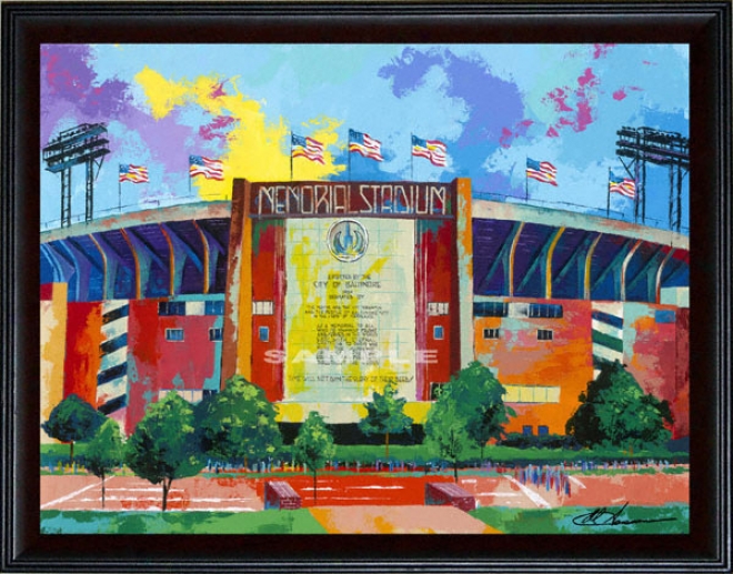 Baltimore Orioles/baltimore Colts - &quotmemoria1 Stadium&quot - Large - Framed Giclee