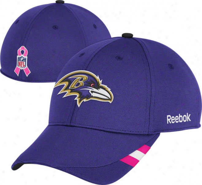 Baltimore Ravens 2011 Breast Cancer Awareness Coaches Sideline Structured Flex Hat