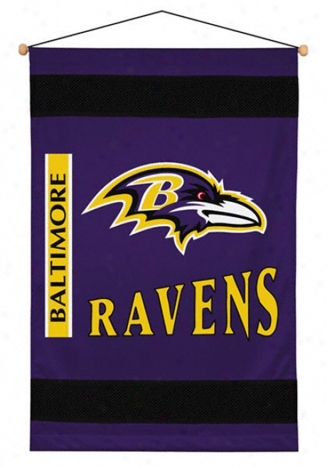 Baltimorr Ravens 29.5x45 Sideline Wall Hanging