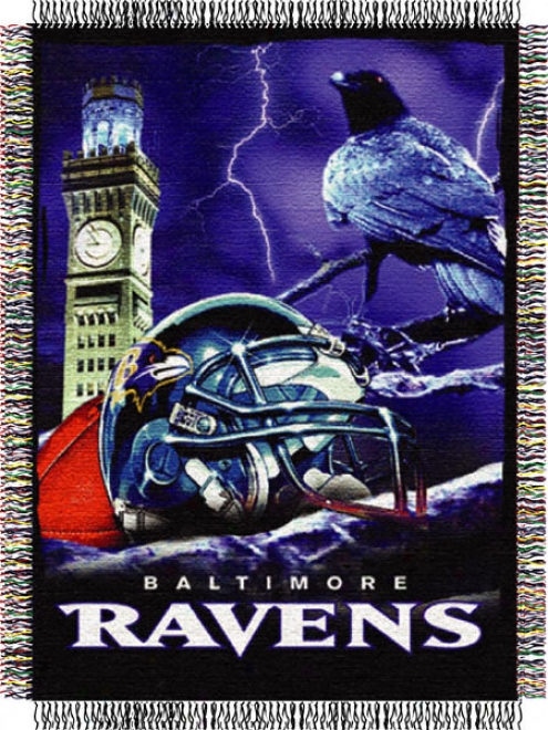 Baltimofe Ravens 48x60 Home Opportunity Advantage Taestry Throw