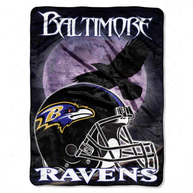 Baltimore Ravens 60x80 Aggression Raschel Throw