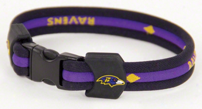 Baltimore Ravens 8.5&quot Titanium Bracelet