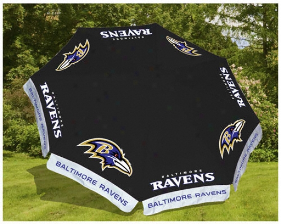 Baltimore Ravens 9 Ft Patio Umbrella