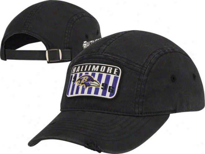 Baltimore Ravens Adjustable Hat: 5 Panel Lifestyle Hat