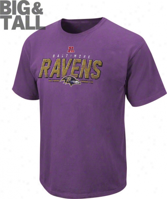 Baltimore Ravens Big & Tall Vintage Roster Pigment Dye T-shirt