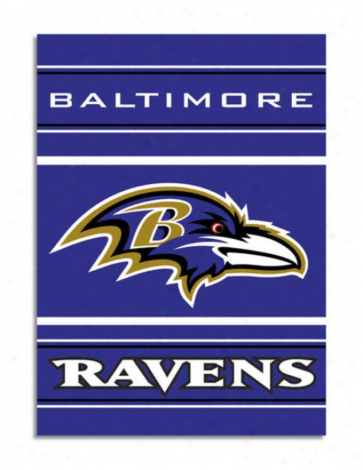 Balyimore Ravens Double Sided 28x40 Banner