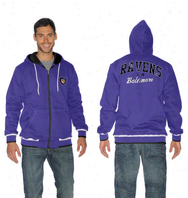 Baltimore Ra\/ens First Pick Full-zip Hooded Sweatshirtt