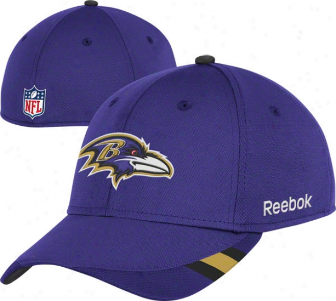 Baltimore Ravens Flex Hat: 2011 Sideline Structured Flex Hat