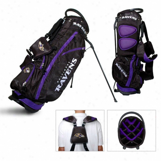 Baltimore Ravens Golf Bag: 14 Way Fairway Stand Bag